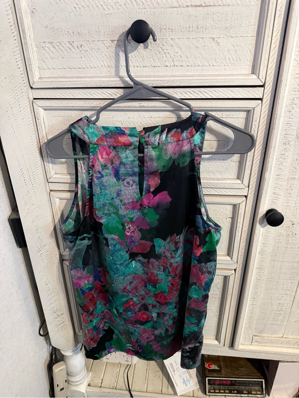 The Limited Floral Sheer Tank Top in Black, Green, Pink